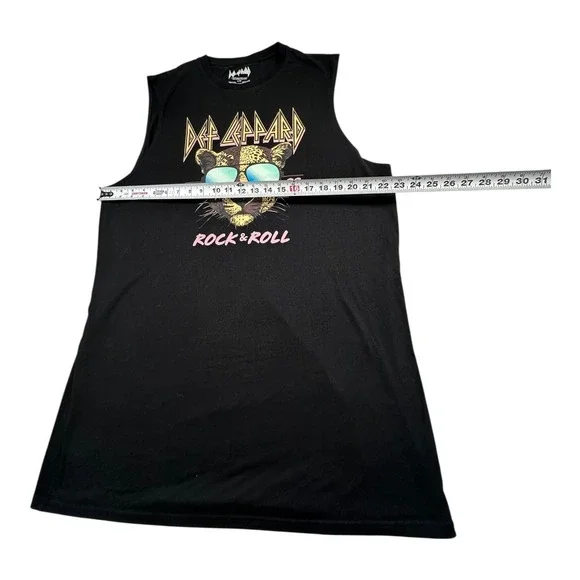 Def Leppard Rock & Roll 1983 Sleeveless T-Shirt Dress Men's Large L - Picture 6 of 7